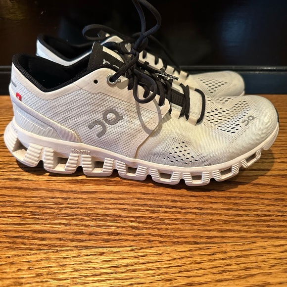 On Running Shoes - On Cloud White and Black Women’s Running Shoes